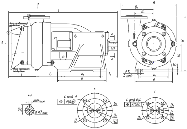 Насос 1К 50-32-125. без Двигателя, без Рамы (Ливны) - купить в интернет ...?